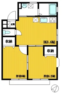 ヒルズ千代ヶ丘【2階】の間取り