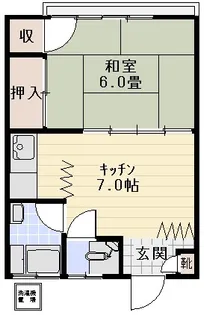 白亜荘【1階】の間取り