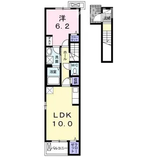 ウルリヒト 北小金【2階】の間取り