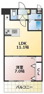 熊本県熊本市中央区水前寺3【マンション】の間取り