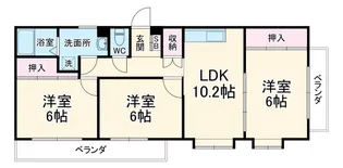 コーポ・マリリ【3階】の間取り
