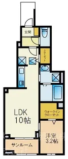 ラメゾン385【1階】の間取り