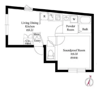 ラシクラス神楽坂【3階】の間取り