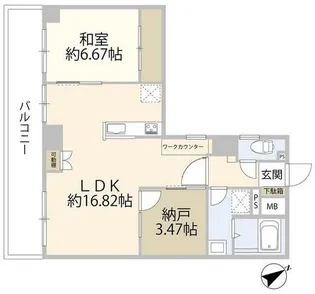 クローバーライフ桜森【6階】の間取り