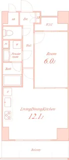 NEU CLAIR【6階】の間取り