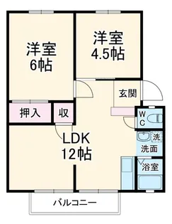 サンフラワー北鴻巣【1階】の間取り