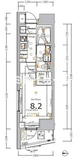 XEBEC大鳥居ASYLCOURT【4階】の間取り