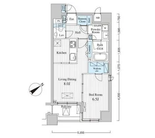 東京都港区赤坂4【マンション】の間取り