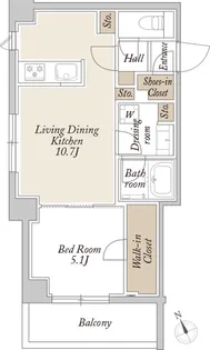 ORSUS新江古田【3階】の間取り