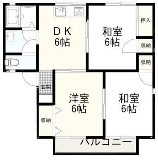 和歌山県和歌山市木ノ本【アパート】の間取り