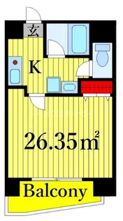 東林ビル【8階】の間取り