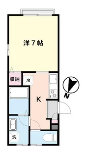 リジェル上高田【1階】の間取り