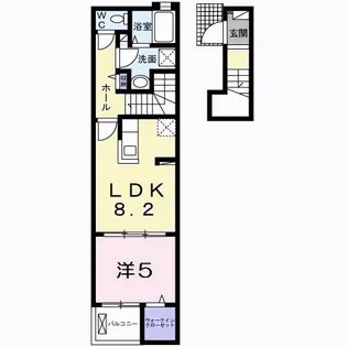 兵庫県神戸市垂水区西舞子3【アパート】の間取り