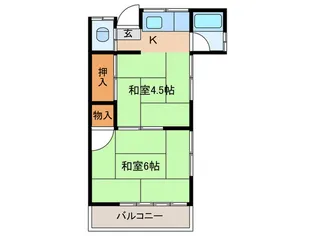 閑々荘【2階】の間取り