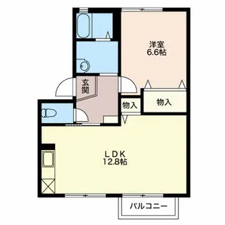 グランパティオC【2階】の間取り