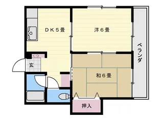 エレガンス常安【1階】の間取り