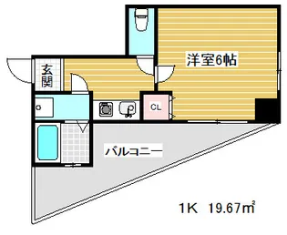 ワコーレハーバーシティ元町【4階】の間取り