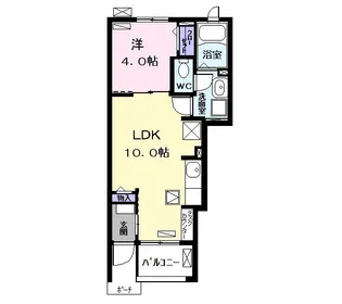 シャイン ラック【1階】の間取り
