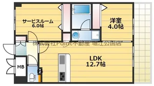 大阪府大阪市中央区島之内1【マンション】の間取り
