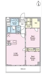 東京都世田谷区鎌田3【マンション】の間取り