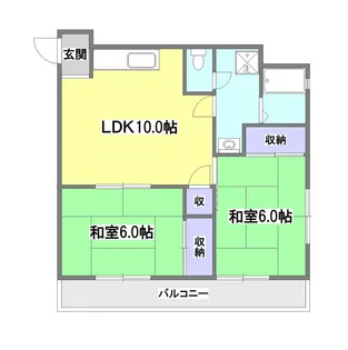 グリーンフォレスト【1階】の間取り