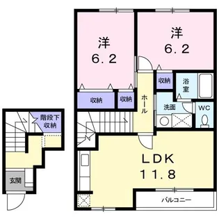 ラ・コパン【2階】の間取り