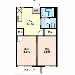 ボナール今本A【2階】の間取り