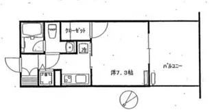 東京都港区六本木3【マンション】の間取り