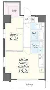東京都港区浜松町1【マンション】の間取り