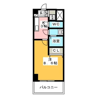 Grand Pa Rise West【2階】の間取り