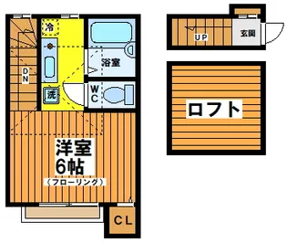 ボヌール幡ヶ谷【2階】の間取り