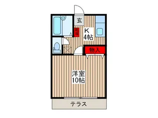 ニュ-グランデュ-ル喜沢【1階】の間取り