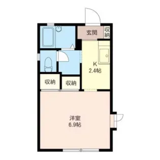 エクレール片倉【1階】の間取り