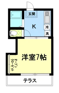 神奈川県川崎市幸区鹿島田3【アパート】の間取り