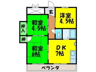 エスポワール岩田I【2階】の間取り