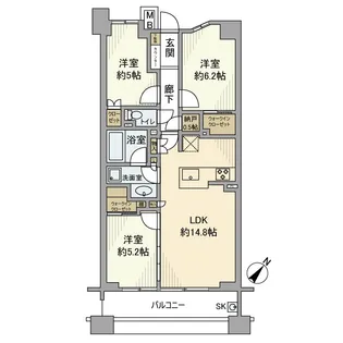 オーベル志村城山【5階】の間取り