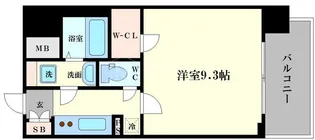 大阪府大阪市西区京町堀1【マンション】の間取り