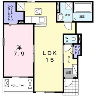 メゾン アルモニー【1階】の間取り