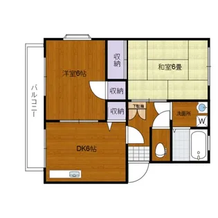 マリンガーデンA棟【2階】の間取り