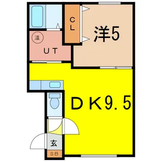 ateena東光I【2階】の間取り