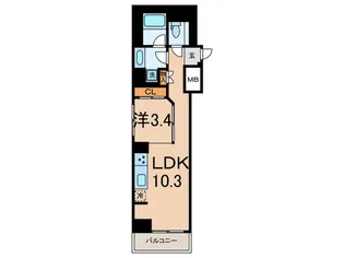 プライムアーバン長原上池台の間取り