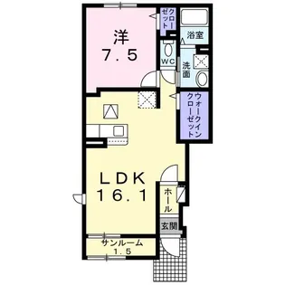 グラン・フローラ【1階】の間取り