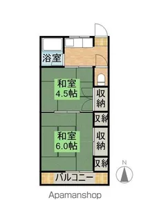 レジデンストピカ【2階】の間取り