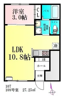 CloudNine台原【1階】の間取り