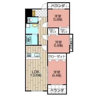 サンビル守恒【1階】の間取り