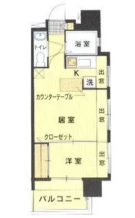 エステートモア天神サクセス【9階】の間取り