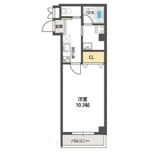 レクラン岸里東【6階】の間取り
