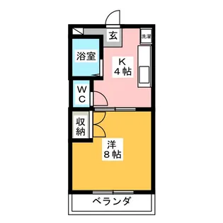 シャトレヴェール【1階】の間取り