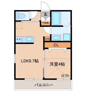 パーチェ成田【2階】の間取り