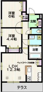 グラン・ソレイユ【1階】の間取り